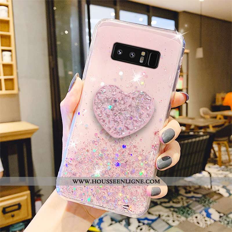 Coque Samsung Galaxy Note 8 Personnalité Créatif Amoureux Frais Téléphone Portable Fluide Doux Verte