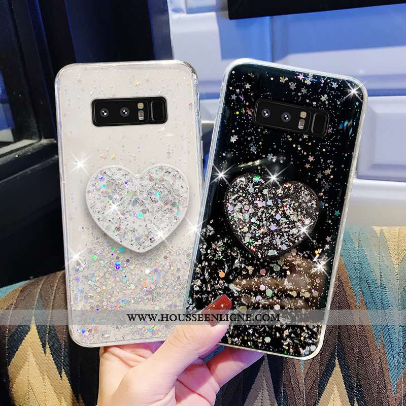 Coque Samsung Galaxy Note 8 Personnalité Créatif Amoureux Frais Téléphone Portable Fluide Doux Verte