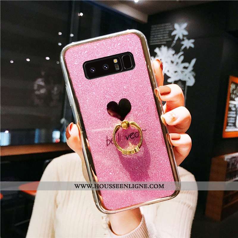 Coque Samsung Galaxy Note 8 Protection Créatif Vert Étui Tendance Téléphone Portable Tout Compris Ve