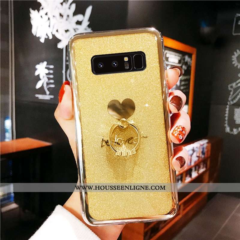 Coque Samsung Galaxy Note 8 Protection Créatif Vert Étui Tendance Téléphone Portable Tout Compris Ve