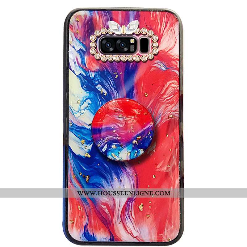 Coque Samsung Galaxy Note 8 Protection Fluide Doux Étoile Téléphone Portable Tout Compris Support Ét