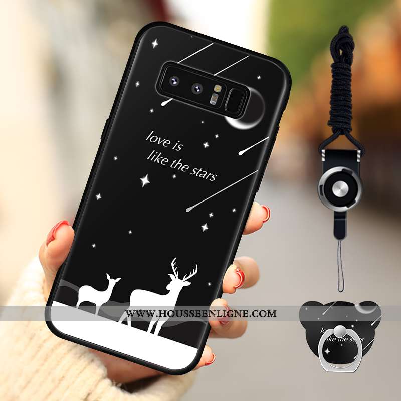 Coque Samsung Galaxy Note 8 Protection Incassable Étoile Téléphone Portable Rose Étui