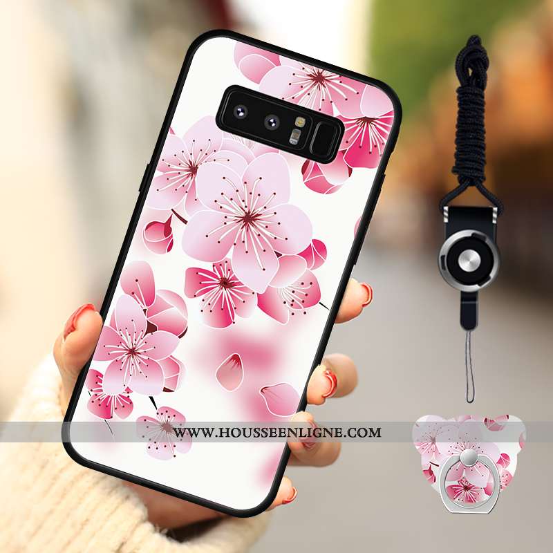 Coque Samsung Galaxy Note 8 Protection Incassable Étoile Téléphone Portable Rose Étui