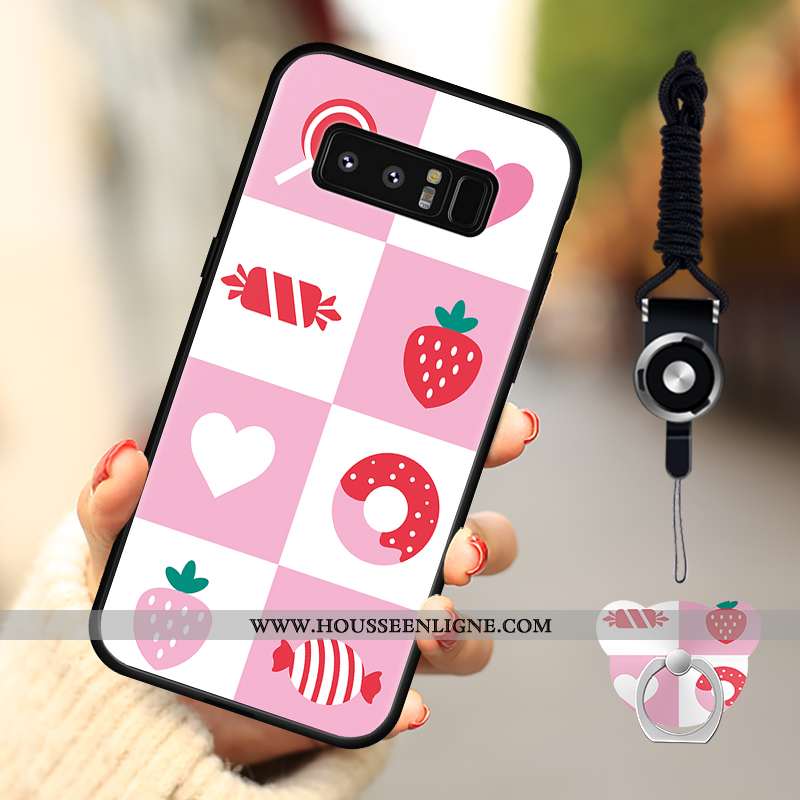Coque Samsung Galaxy Note 8 Protection Incassable Étoile Téléphone Portable Rose Étui
