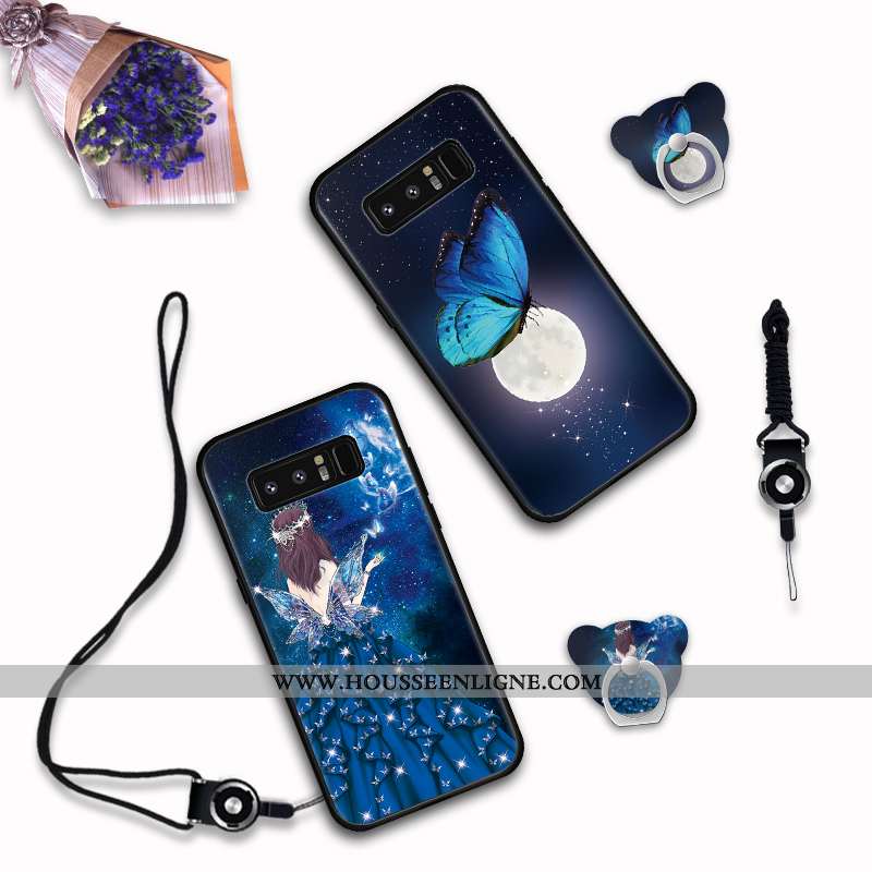 Coque Samsung Galaxy Note 8 Protection Incassable Étoile Téléphone Portable Rose Étui