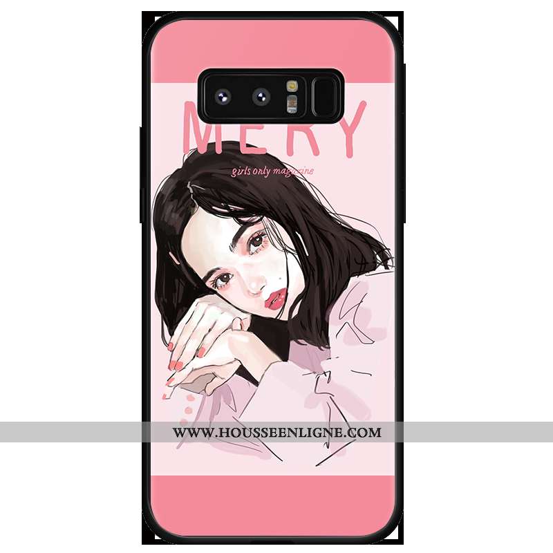 Coque Samsung Galaxy Note 8 Protection Incassable Étoile Téléphone Portable Rose Étui