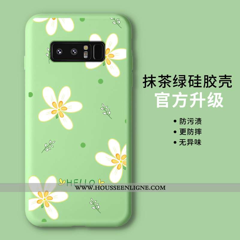 Coque Samsung Galaxy Note 8 Protection Personnalité Étoile Téléphone Portable Étui Net Rouge Fluide 