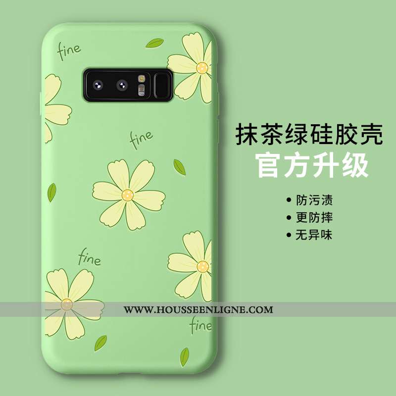 Coque Samsung Galaxy Note 8 Protection Personnalité Étoile Téléphone Portable Étui Net Rouge Fluide 