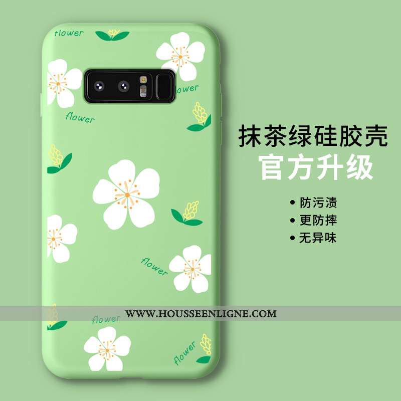 Coque Samsung Galaxy Note 8 Protection Personnalité Étoile Téléphone Portable Étui Net Rouge Fluide 