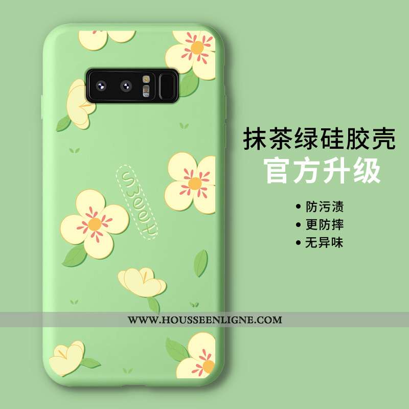 Coque Samsung Galaxy Note 8 Protection Personnalité Étoile Téléphone Portable Étui Net Rouge Fluide 