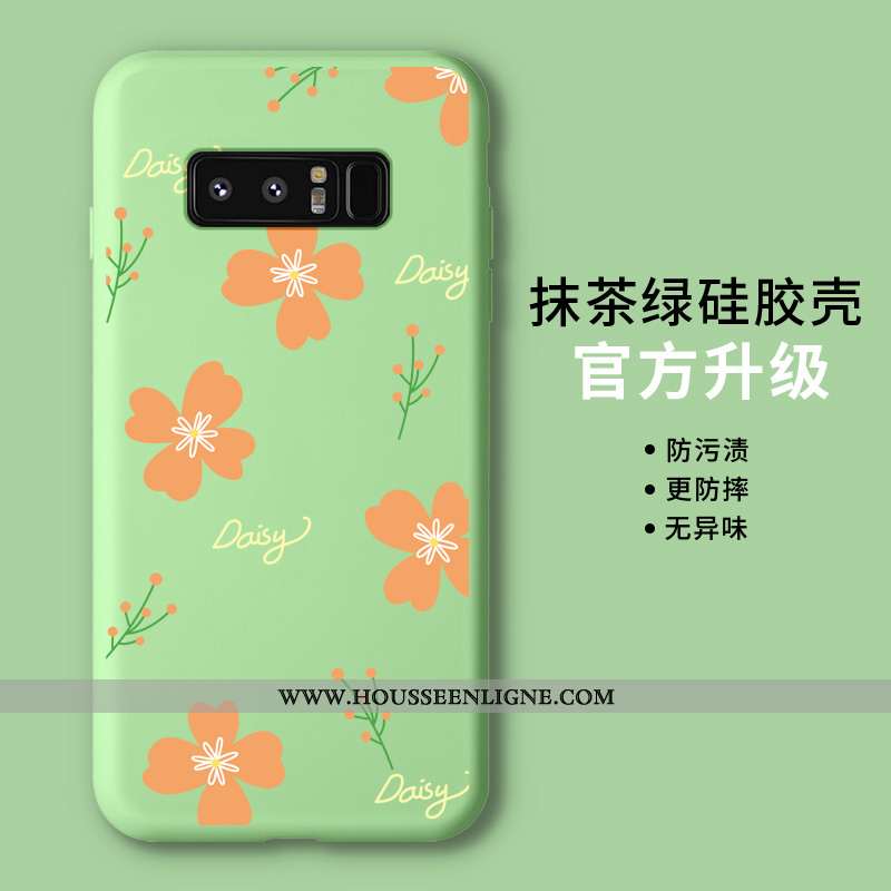 Coque Samsung Galaxy Note 8 Protection Personnalité Étoile Téléphone Portable Étui Net Rouge Fluide 