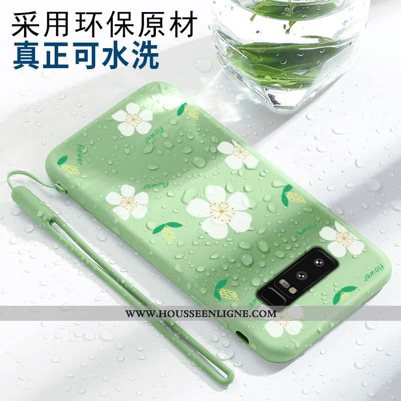 Coque Samsung Galaxy Note 8 Protection Personnalité Étoile Téléphone Portable Étui Net Rouge Fluide 