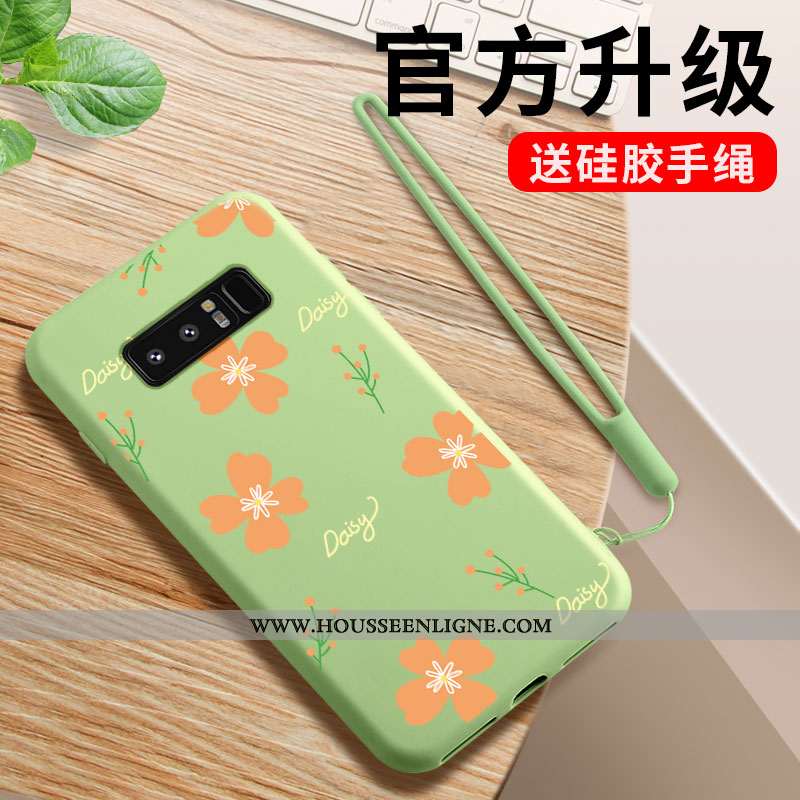 Coque Samsung Galaxy Note 8 Protection Personnalité Étoile Téléphone Portable Étui Net Rouge Fluide 