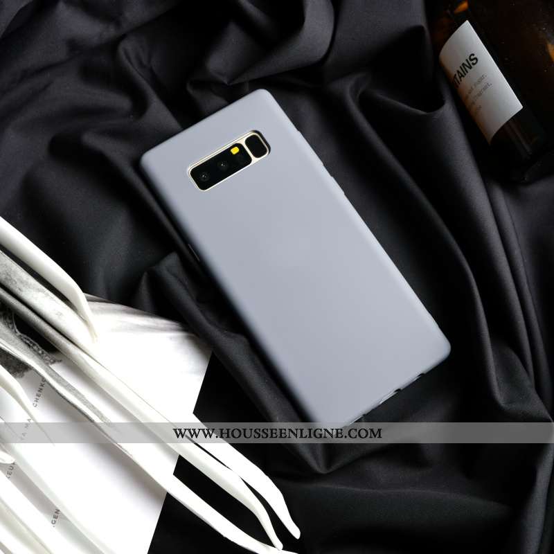 Coque Samsung Galaxy Note 8 Protection Personnalité Étui Bleu Fluide Doux Incassable