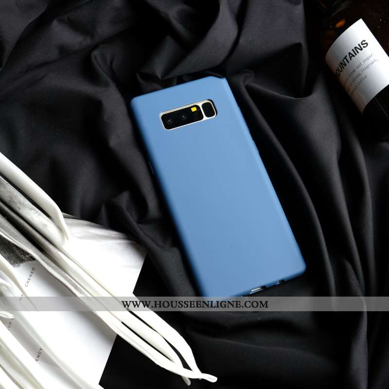 Coque Samsung Galaxy Note 8 Protection Personnalité Étui Bleu Fluide Doux Incassable