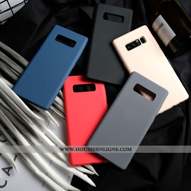 Coque Samsung Galaxy Note 8 Protection Personnalité Étui Bleu Fluide Doux Incassable