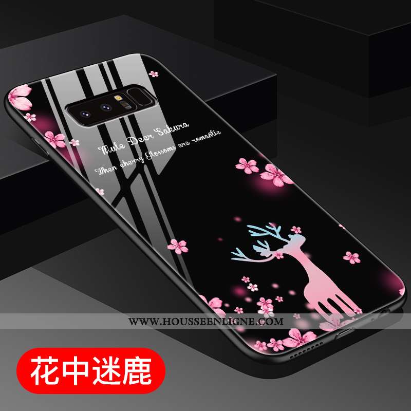 Coque Samsung Galaxy Note 8 Silicone Mode Noir Difficile Incassable Téléphone Portable