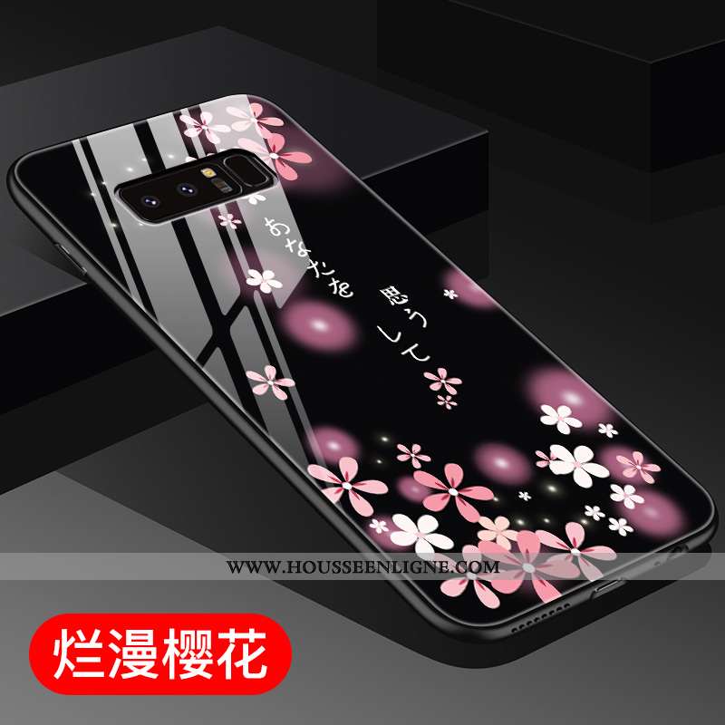 Coque Samsung Galaxy Note 8 Silicone Mode Noir Difficile Incassable Téléphone Portable