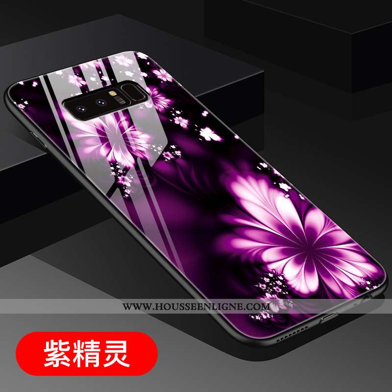 Coque Samsung Galaxy Note 8 Silicone Mode Noir Difficile Incassable Téléphone Portable