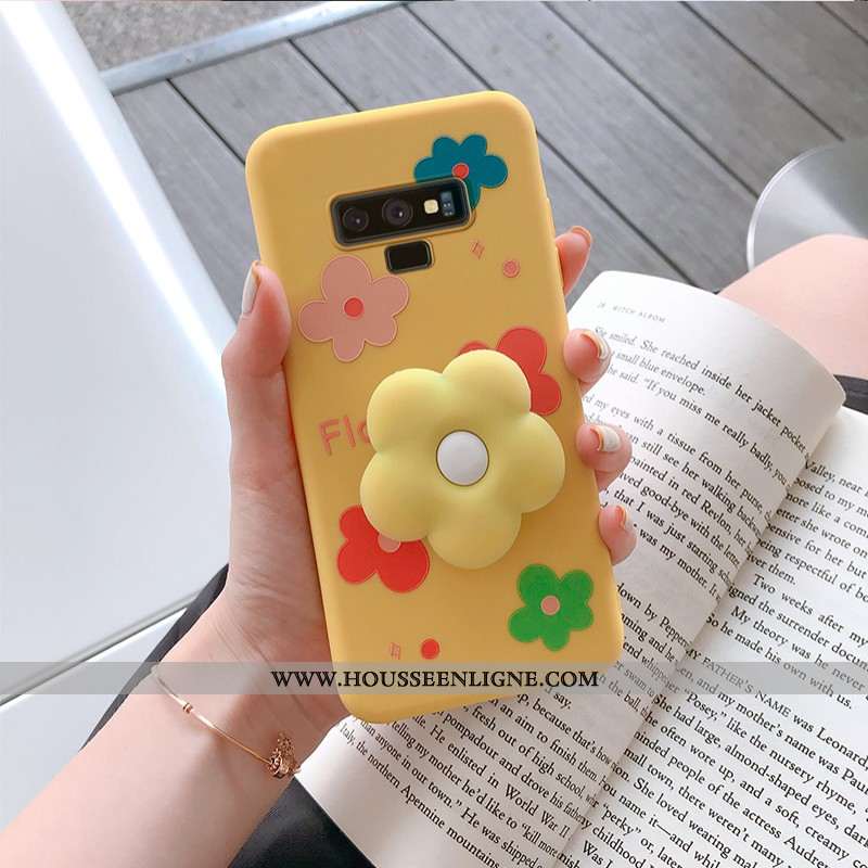Coque Samsung Galaxy Note 9 Personnalité Dessin Animé Silicone Étui Étoile Vert Verte