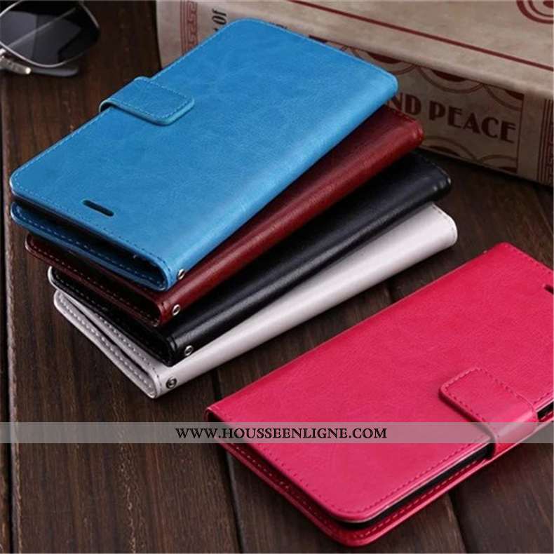 Coque Samsung Galaxy Note 9 Tendance Cuir Clamshell Tout Compris Carte Bleu Téléphone Portable
