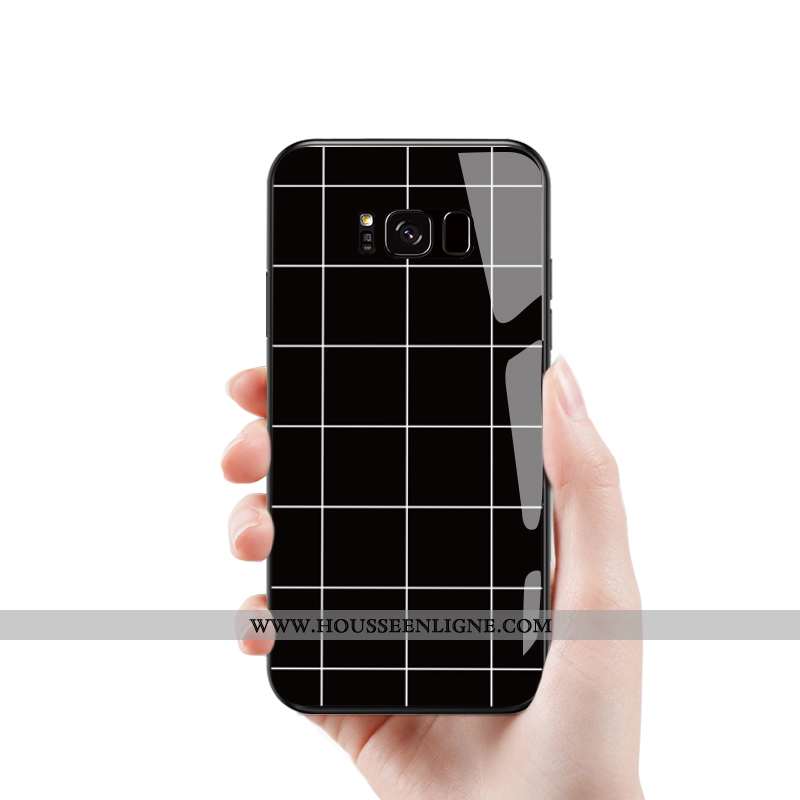 Coque Samsung Galaxy Note 9 Verre Personnalité Vent Étoile Rouge Silicone Blanche