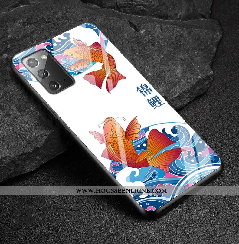 Coque Samsung Galaxy Note20 Fluide Doux Protection Personnalisé Tendance Tout Compris Verre Téléphon