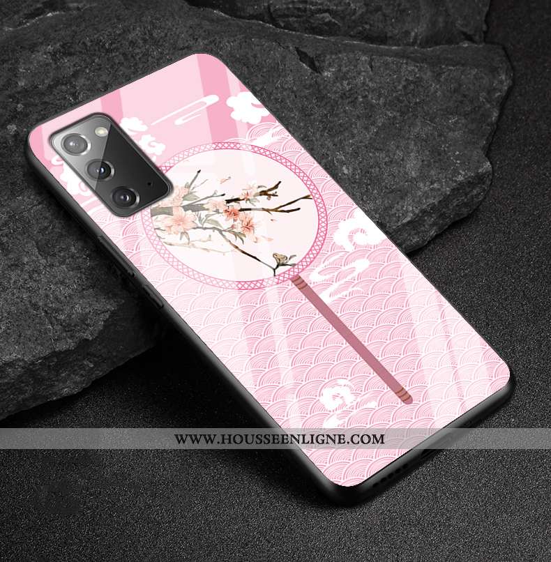 Coque Samsung Galaxy Note20 Fluide Doux Protection Personnalisé Tendance Tout Compris Verre Téléphon