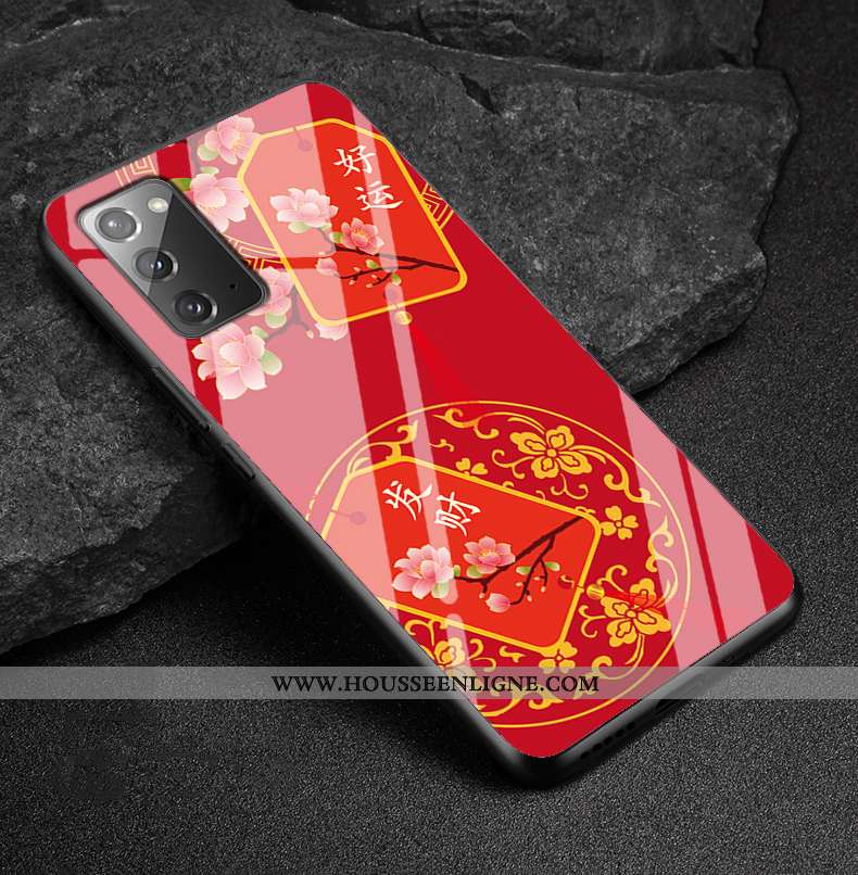 Coque Samsung Galaxy Note20 Fluide Doux Protection Personnalisé Tendance Tout Compris Verre Téléphon