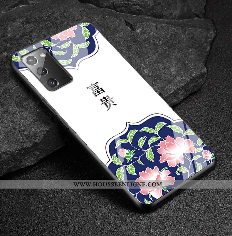Coque Samsung Galaxy Note20 Fluide Doux Protection Personnalisé Tendance Tout Compris Verre Téléphon