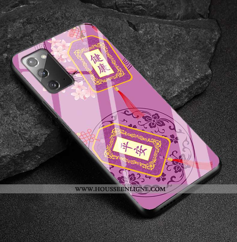 Coque Samsung Galaxy Note20 Fluide Doux Protection Personnalisé Tendance Tout Compris Verre Téléphon
