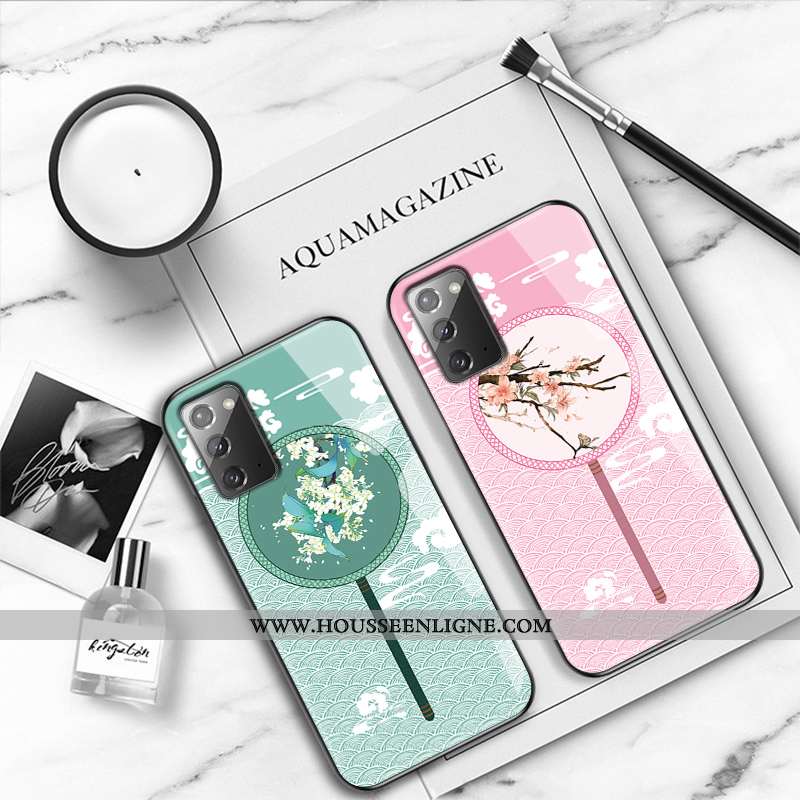 Coque Samsung Galaxy Note20 Fluide Doux Protection Personnalisé Tendance Tout Compris Verre Téléphon