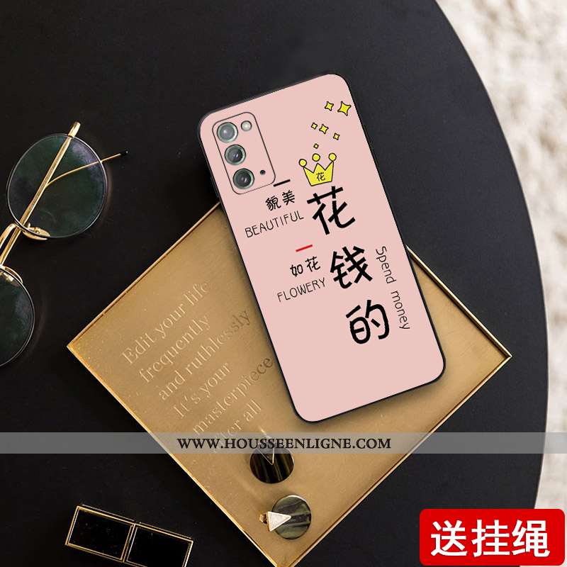Coque Samsung Galaxy Note20 Fluide Doux Silicone Téléphone Portable Étui Tout Compris Légère Tendanc
