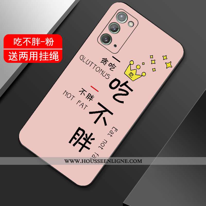 Coque Samsung Galaxy Note20 Fluide Doux Silicone Téléphone Portable Étui Tout Compris Légère Tendanc