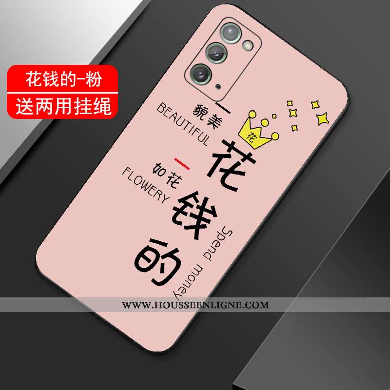 Coque Samsung Galaxy Note20 Fluide Doux Silicone Téléphone Portable Étui Tout Compris Légère Tendanc