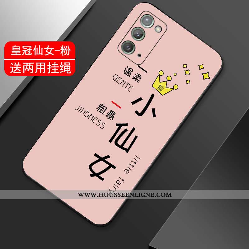 Coque Samsung Galaxy Note20 Fluide Doux Silicone Téléphone Portable Étui Tout Compris Légère Tendanc