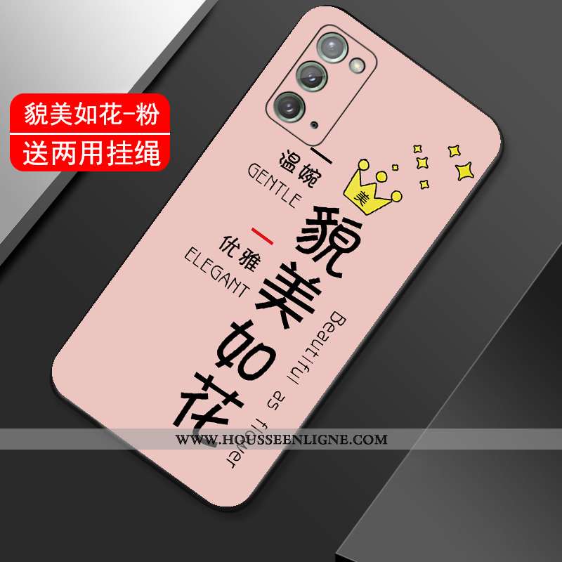 Coque Samsung Galaxy Note20 Fluide Doux Silicone Téléphone Portable Étui Tout Compris Légère Tendanc