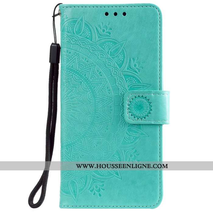 Coque Samsung Galaxy Note20 Protection Cuir Étoile Étui Vert Carte Verte