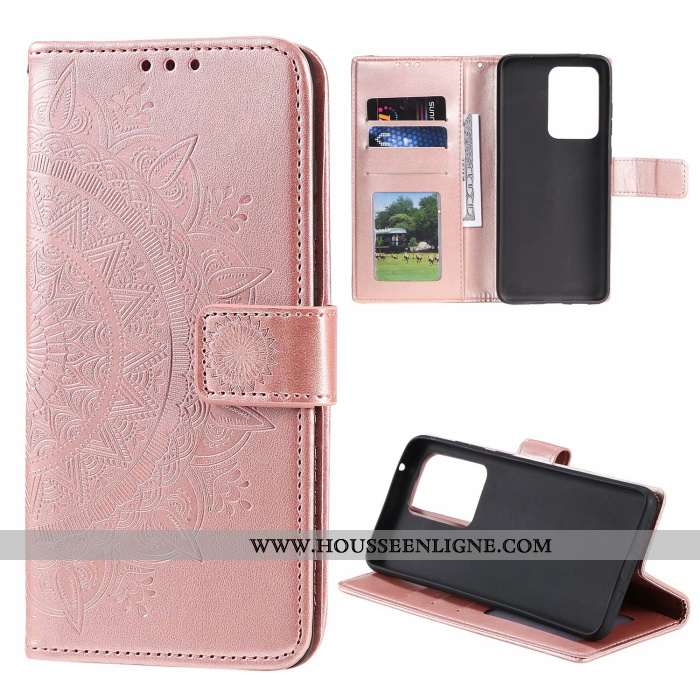 Coque Samsung Galaxy Note20 Protection Cuir Étoile Étui Vert Carte Verte