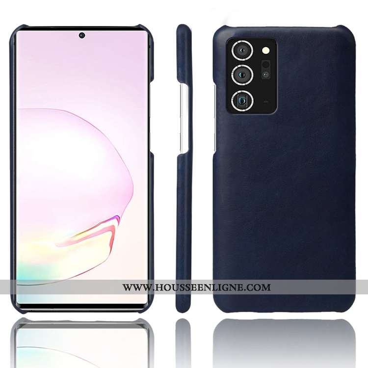 Coque Samsung Galaxy Note20 Ultra Créatif Cuir Incassable Personnalité Téléphone Portable Étoile Gri