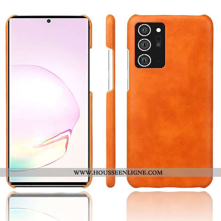 Coque Samsung Galaxy Note20 Ultra Créatif Cuir Incassable Personnalité Téléphone Portable Étoile Gri