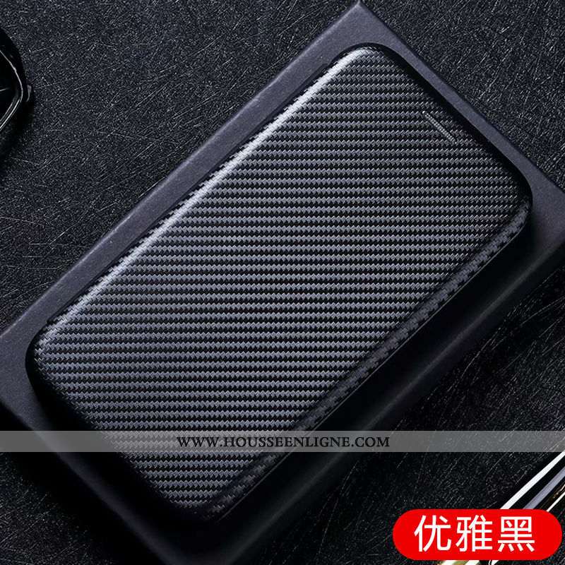 Coque Samsung Galaxy Note20 Ultra Cuir Fibre Support Téléphone Portable Étui Housse Noir