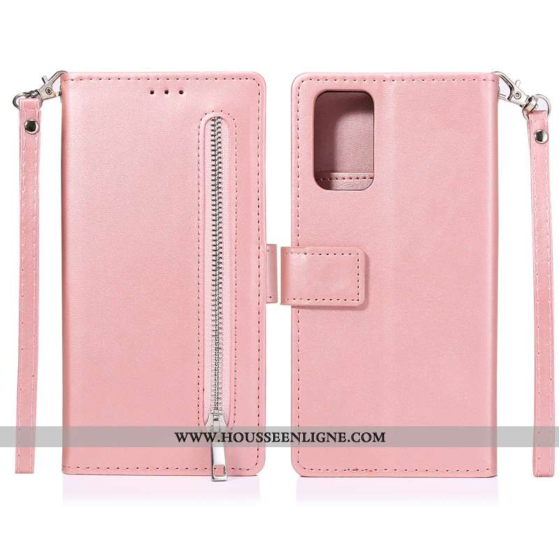 Coque Samsung Galaxy Note20 Ultra Cuir Étoile Téléphone Portable Étui Rouge