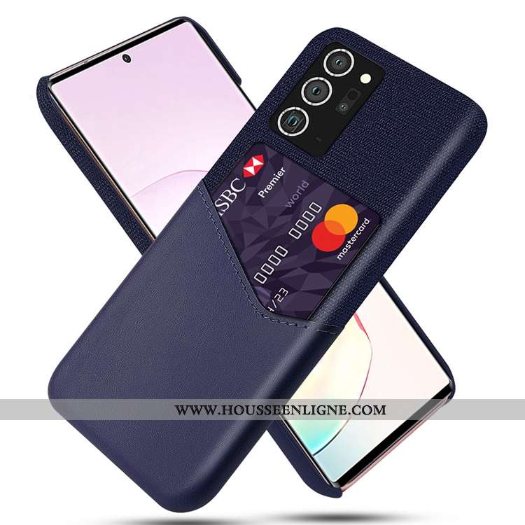 Coque Samsung Galaxy Note20 Ultra Délavé En Daim Carte Jaune Téléphone Portable Incassable Étoile