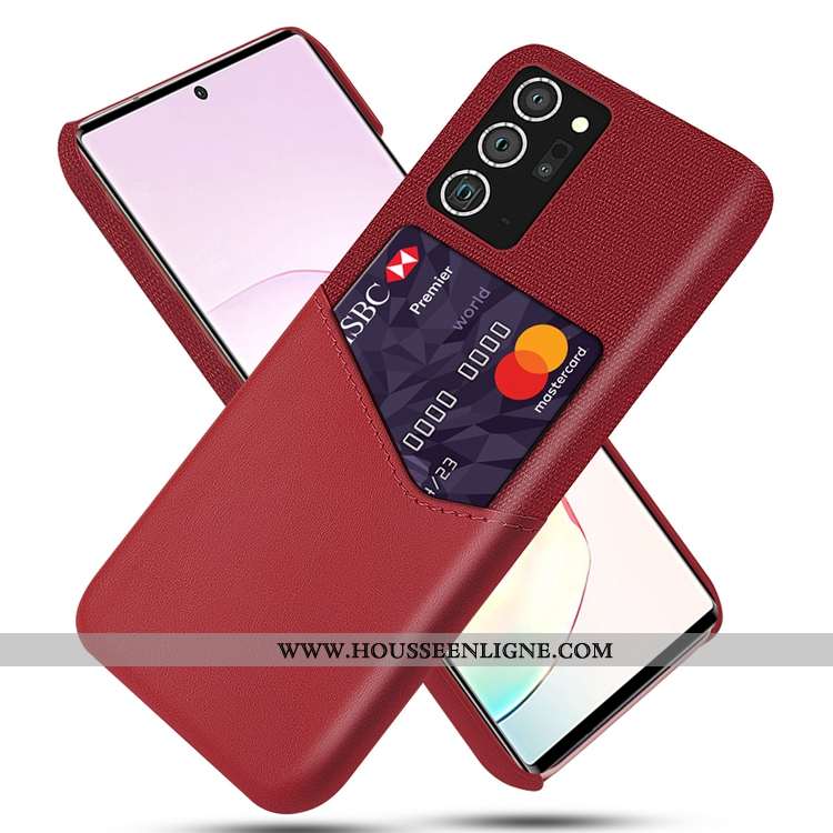 Coque Samsung Galaxy Note20 Ultra Délavé En Daim Carte Jaune Téléphone Portable Incassable Étoile