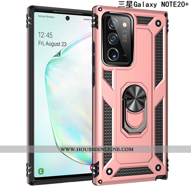 Coque Samsung Galaxy Note20 Ultra Fluide Doux Protection Téléphone Portable Gris Trois Défenses Magn