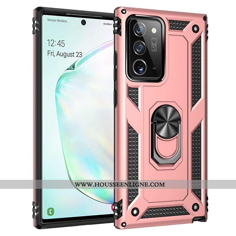 Coque Samsung Galaxy Note20 Ultra Fluide Doux Protection Téléphone Portable Gris Trois Défenses Magn