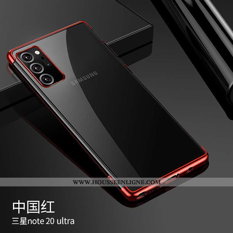 Coque Samsung Galaxy Note20 Ultra Luxe Ultra Rouge Silicone Incassable Tout Compris Téléphone Portab
