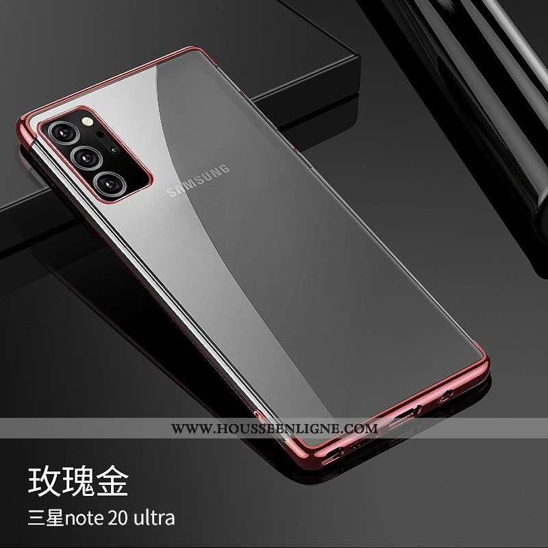 Coque Samsung Galaxy Note20 Ultra Luxe Ultra Rouge Silicone Incassable Tout Compris Téléphone Portab