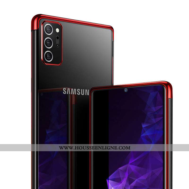 Coque Samsung Galaxy Note20 Ultra Luxe Ultra Rouge Silicone Incassable Tout Compris Téléphone Portab
